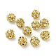 10 мм латунные хрустальные бусины со стразами KK-S519-01C-02G-2