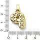 Латунные микропаве прозрачные подвески с фианитом KK-M279-01G-P-3