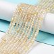 Нити бусин из натурального рутилированного кварца G-J400-C11-02-2