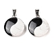Подвески из натурального обсидиана и говлита FIND-Q109-02-2