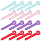 24 шт. 4-х цветные ПВХ-язычки для застежки-молнии&nbsp;PVC-GF0001-02A-01-1