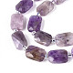 Природный аметист нитей бисера G-T139-71-3