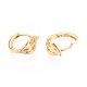 Латунные серьги обруча EJEW-T047-96G-4