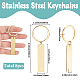 8 шт. брелок из нержавеющей стали KEYC-SC0001-47G-2