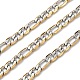 Двухцветные цепи Figaro из нержавеющей стали 304 CHS-K023-05GP-1