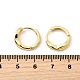 Серьги-кольца из латуни бесконечности для женщин EJEW-U068-01G-5