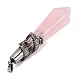 Подвески из розового натурального кварца G-Q184-02M-AS-2