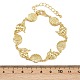 Браслеты из латунной цепочки для женщин BJEW-L707-04G-05-4