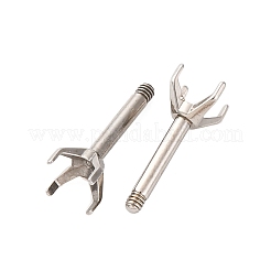 Фурнитура для сережек-гвоздиков из нержавеющей стали 304 STAS-B091-02C-04P