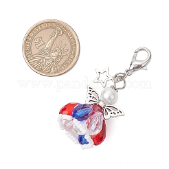 Подвеска в виде ангела из стеклянных бусин&nbsp;HJEW-MZ00201-03