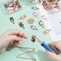 30шт 10 цвета сплава эмалевые подвески&nbsp;FIND-UN0007-58