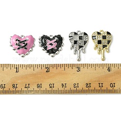 8шт 4 стиля подвески из сплава на день святого валентина с эмалью FIND-FS0001-90