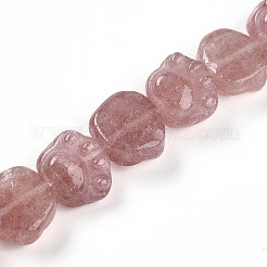 Природного кварца клубники нитей бисера G-M108-A11-01