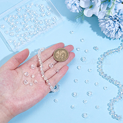 2 нить 2 цвета гальванические стеклянные бусины нити GLAA-PH0004-22A