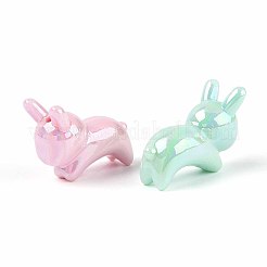 Непрозрачные акриловые бусины с УФ-покрытием OACR-N150-17-01