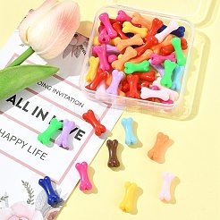 50шт акриловые бусины с УФ-покрытием PACR-FS0001-09