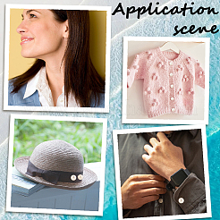 20 шт. АБС-пластик перламутровые кнопки без пришивания BUTT-CY0001-22C