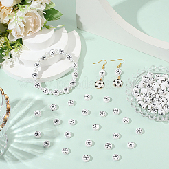 5 нить бусин ручной работы из полимерной глины CLAY-SC0002-44