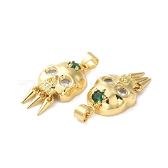 Подвески из кубического циркония с покрытием из латуни&nbsp;KK-O142-36G