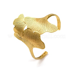 Браслеты-манжеты открытого типа из нержавеющей стали 304 BJEW-K264-01G-02