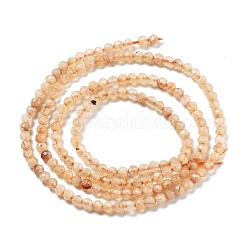 Природный желтый кварц нитей бисера G-RM250104-A8