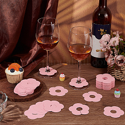 Бумажные подвески для бокалов для вина&nbsp;AJEW-WH0080-13H