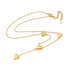 Ионное покрытие (ip) 304 нержавеющая сталь кабель цепь ожерелье NJEW-A027-03G