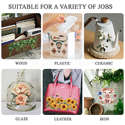 4 лист 4 стиля ретро тема ПВХ водонепроницаемые декоративные наклейки DIY-WH0489-002