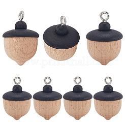 8шт деревянные подвески WOOD-SC0002-15