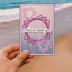 Углеродистая сталь разрезает трафареты DIY-WH0309-1363