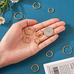 10 шт. серьги-кольца хагги-хуп из хирургической нержавеющей стали 316L 5 размера для девушек и женщин EJEW-TA0001-10