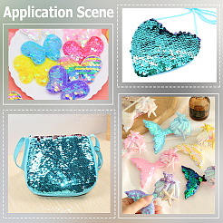 1 рулон ПВХ-бусины с пайетками&nbsp;DIY-SP0005-27D