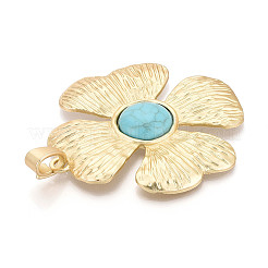 Большие подвески из синтетической бирюзы ко Дню Святого Патрика&nbsp;PALLOY-N179-61MG