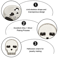 60 шт. европейские бусины из сплава в тибетском стиле FIND-GO0002-01
