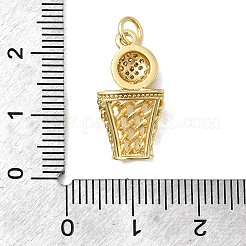 Латунные микро проложить кубического циркония подвески&nbsp;KK-H092-09B-G