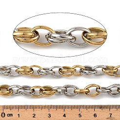 Двухцветные овальные звенья из нержавеющей стали 304&nbsp;CHS-F022-05GP