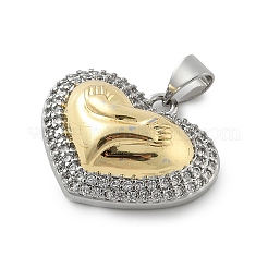 Латунные микро проложить кубического циркония подвески KK-C091-02-PG