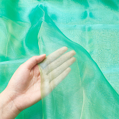 Двухцветная ткань из полиэстера и органзы AJEW-WH0314-302A