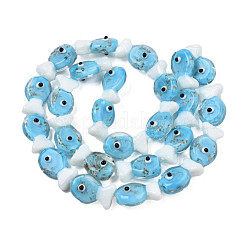 Бусы лэмпворк ручной работы LAMP-N021-41-B02