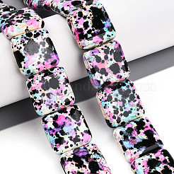 Синтетических нитей бирюзовые бусы TURQ-T004-09A-10