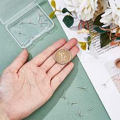 12 пара 6 стиля 925 фурнитуры для сережек-гвоздиков из стерлингового серебра STER-DC0001-27