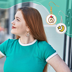 Наборы для самостоятельного изготовления железных сережек-подвесок&nbsp;DIY-PH0031-59B