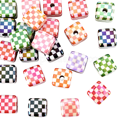 30шт УФ-покрытие непрозрачные акриловые бусины&nbsp;OACR-SP0001-92