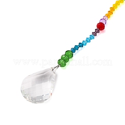 Подвеска-ловец солнца из стекла и железа&nbsp;HJEW-K047-02P