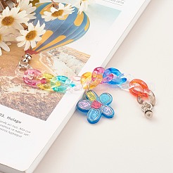 Акриловая цепочка для телефона с цепочкой HJEW-JM00504-01