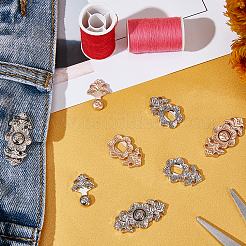 Ahademaker 16 комплект 2 стильных пуговицы с регулируемой пряжкой из сплава на талии&nbsp;FIND-GA0002-26