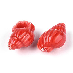 Ручной печатный шарики фарфора&nbsp;PORC-T133-01B-01