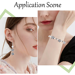 200шт бусины из полимерной глины ручной работы&nbsp;CLAY-SC0001-70