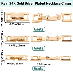 18 комплект из 3-х видов экологически чистых латунных застежек для часовых ремешков KK-BBC0008-43