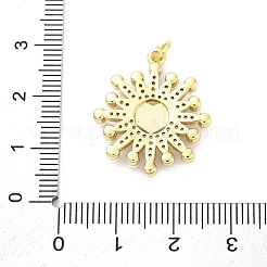 Латунные подвески с имитацией жемчуга из микрофибры и эмали из АБС-пластика&nbsp;KK-D325-22G-02